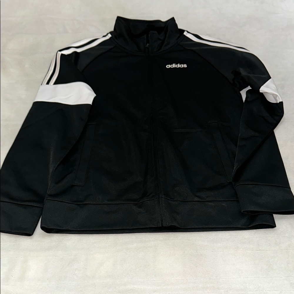 Adidas Kids Black and White Jacket